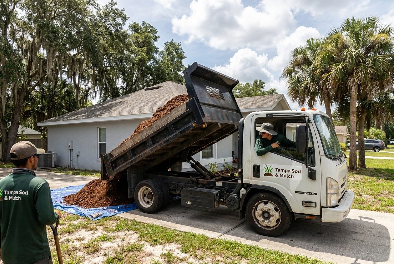 Mulch Delivery in Tampa, Florida