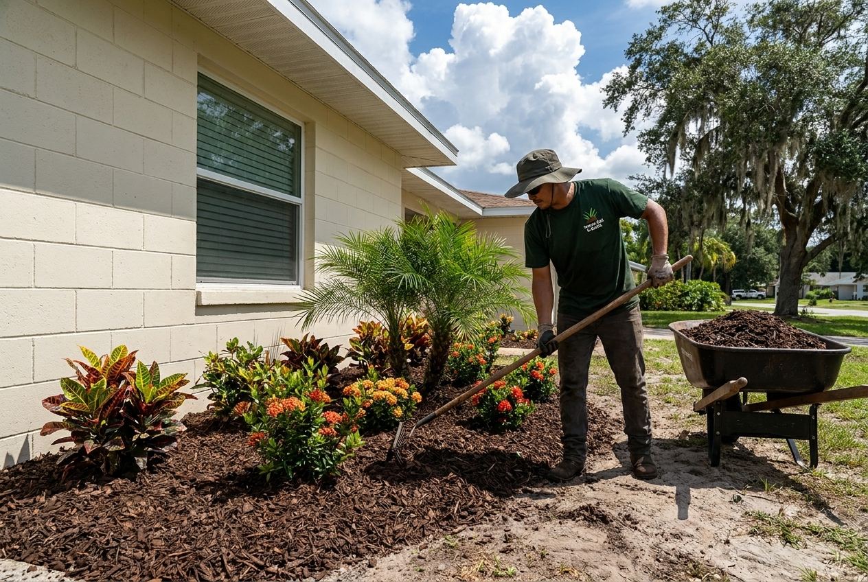 Mulch Installation in Tampa, Florida